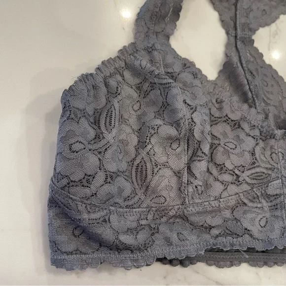 Free People Intimately grey lace Gallon racerback - Picture 10 of 14